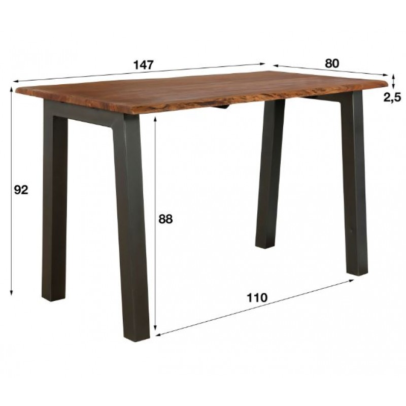 ZI Zoie Bar Table Gray